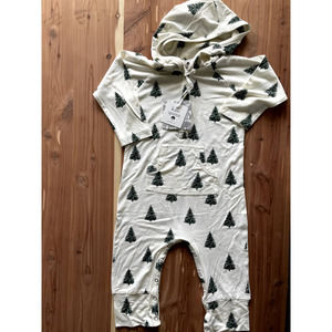 NWT kate quinn pine tree hooded jumpsuit 18-24m